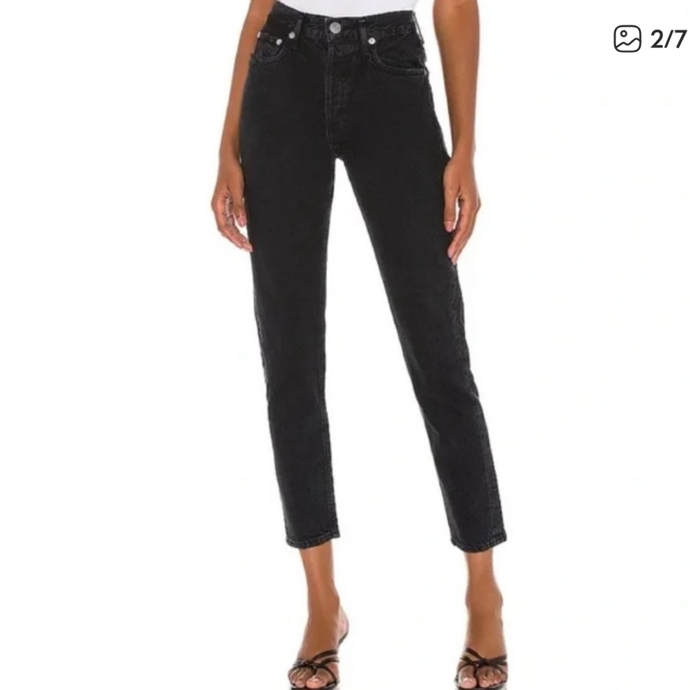 Agolde Dark Wash Hi Rise Jeans